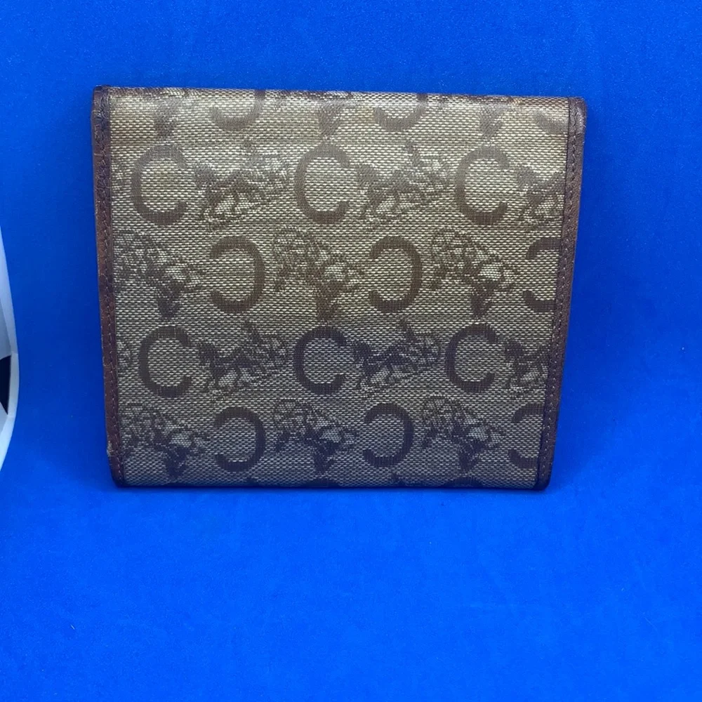 VINTAGE CELINE HORSE CARRIAGE‎ BEIGE MONOGRAM Wallet